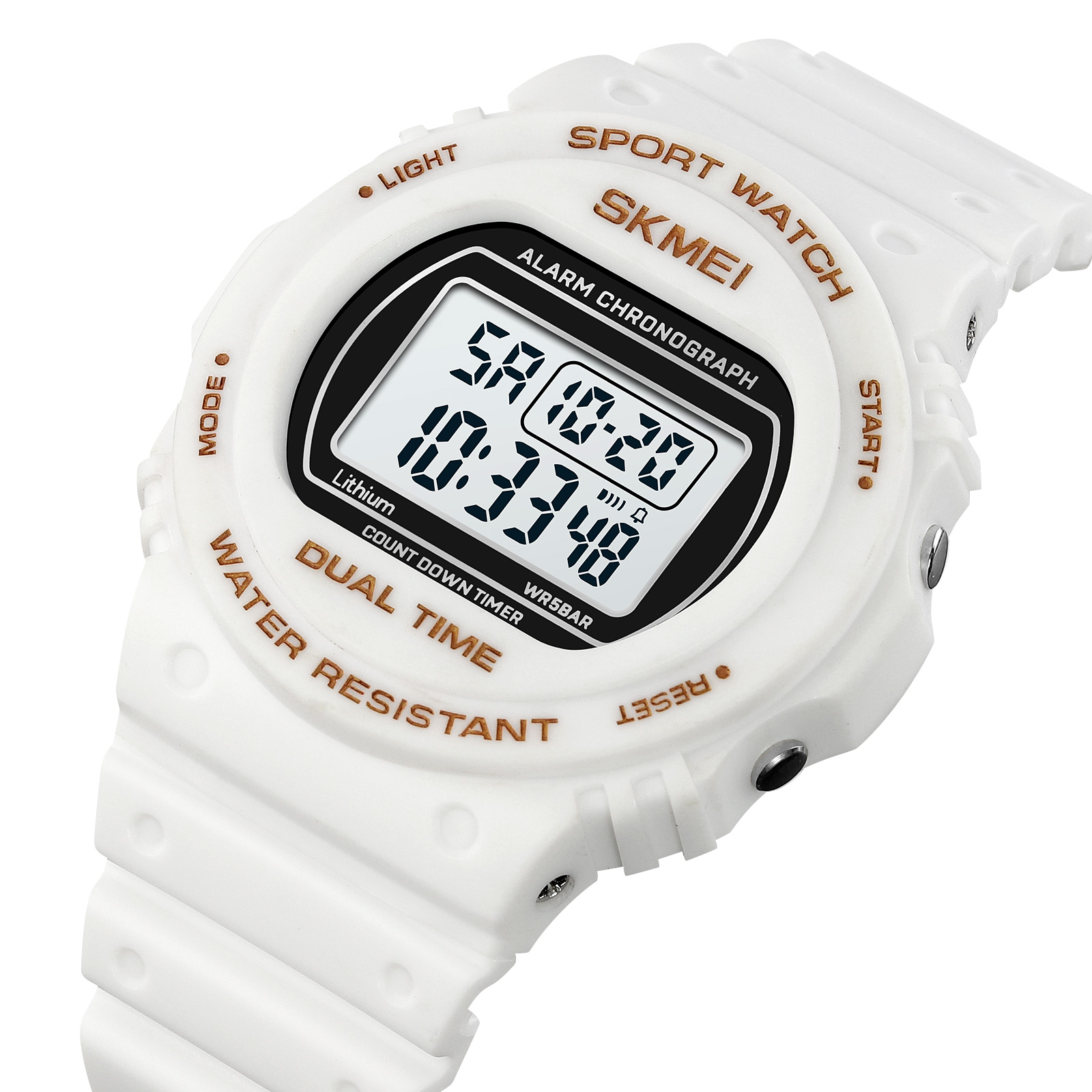 RELOJ SKMEI 1776 BLANCO CORREA SILICONA - 3