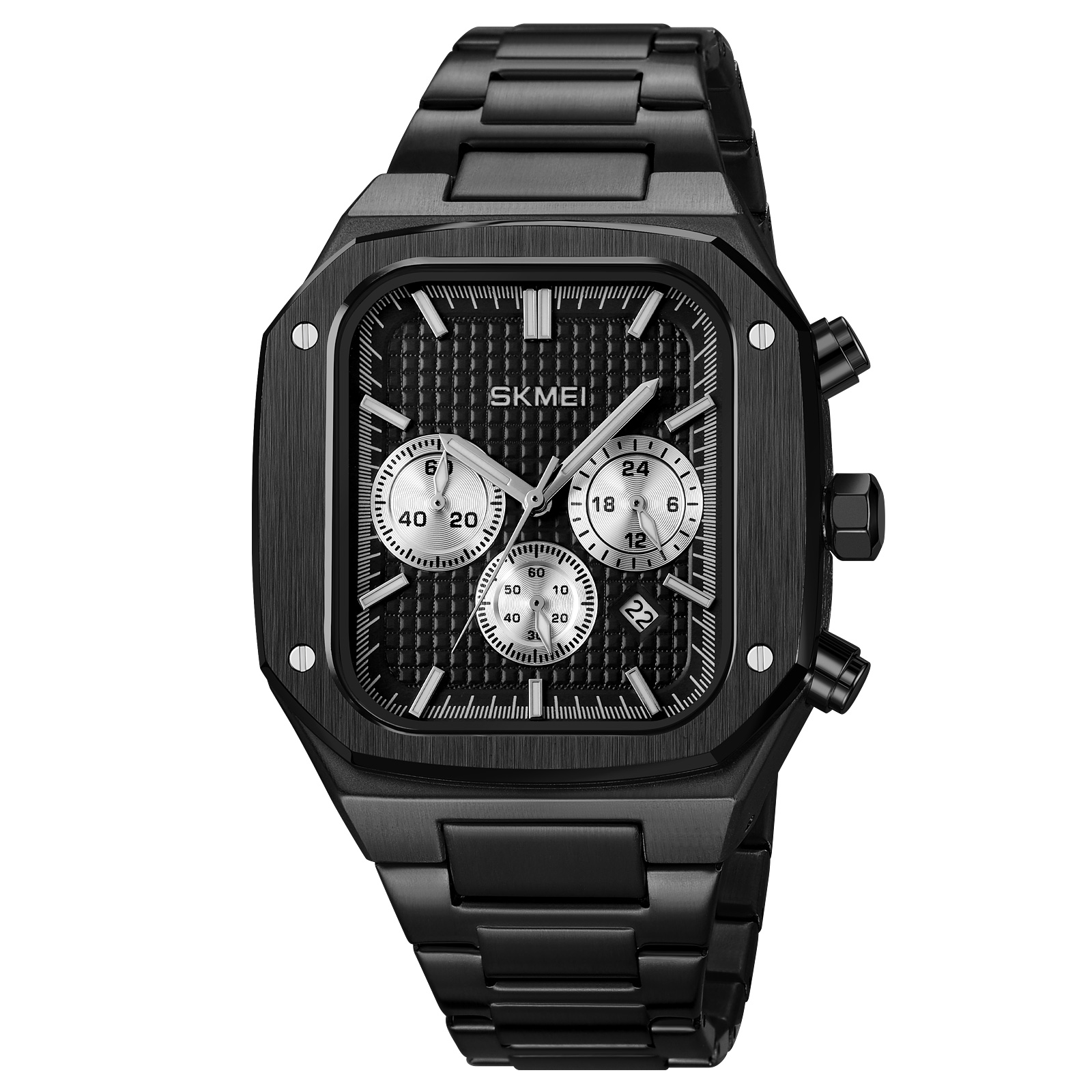 RELOJ SKMEI 2201 CRONÓMETRO ANALÓGO CORREA ACERO - 2