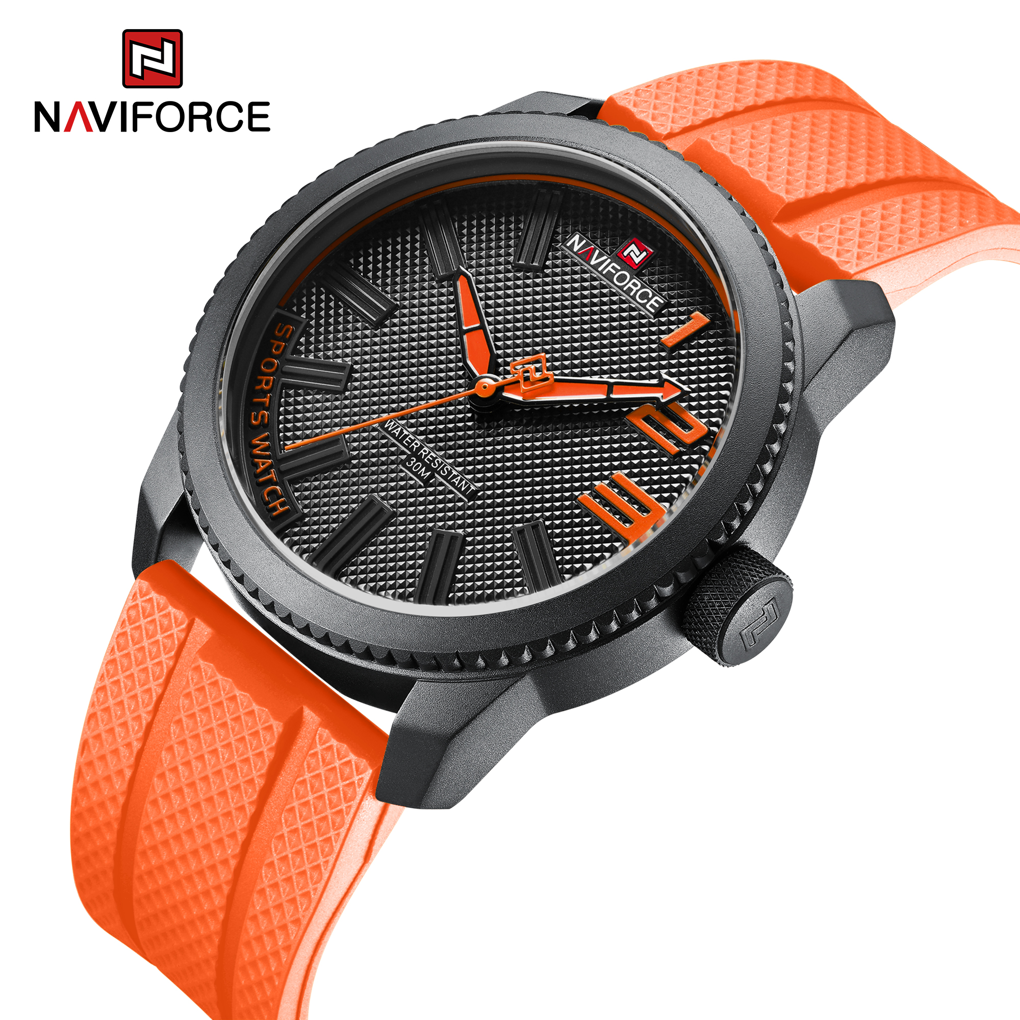 RELOJ NAVIFORCE 9202T CORREA NARANJA DE SILICONA - 1