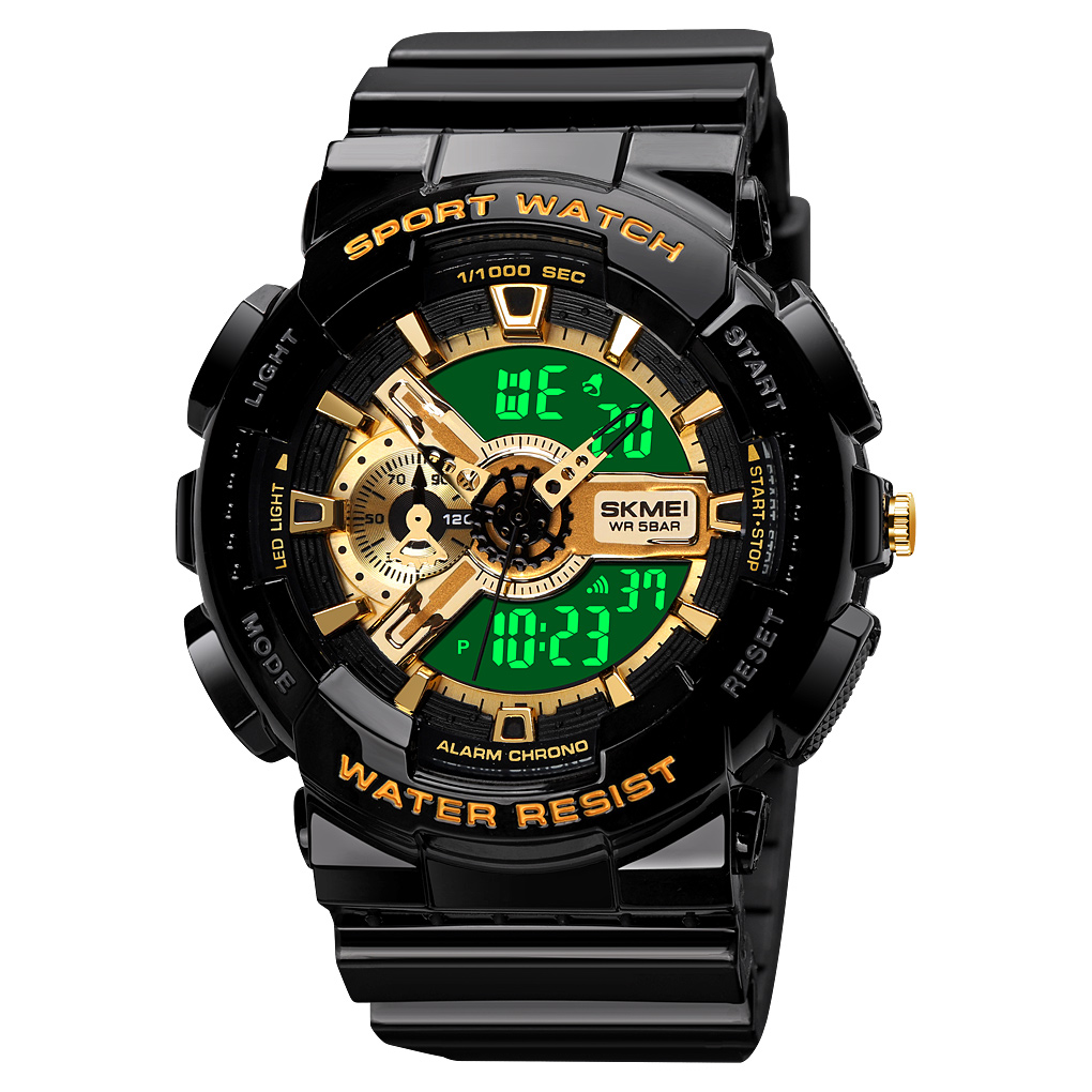 RELOJ SKMEI 1688 DORADO CORREA SILICONA - 2