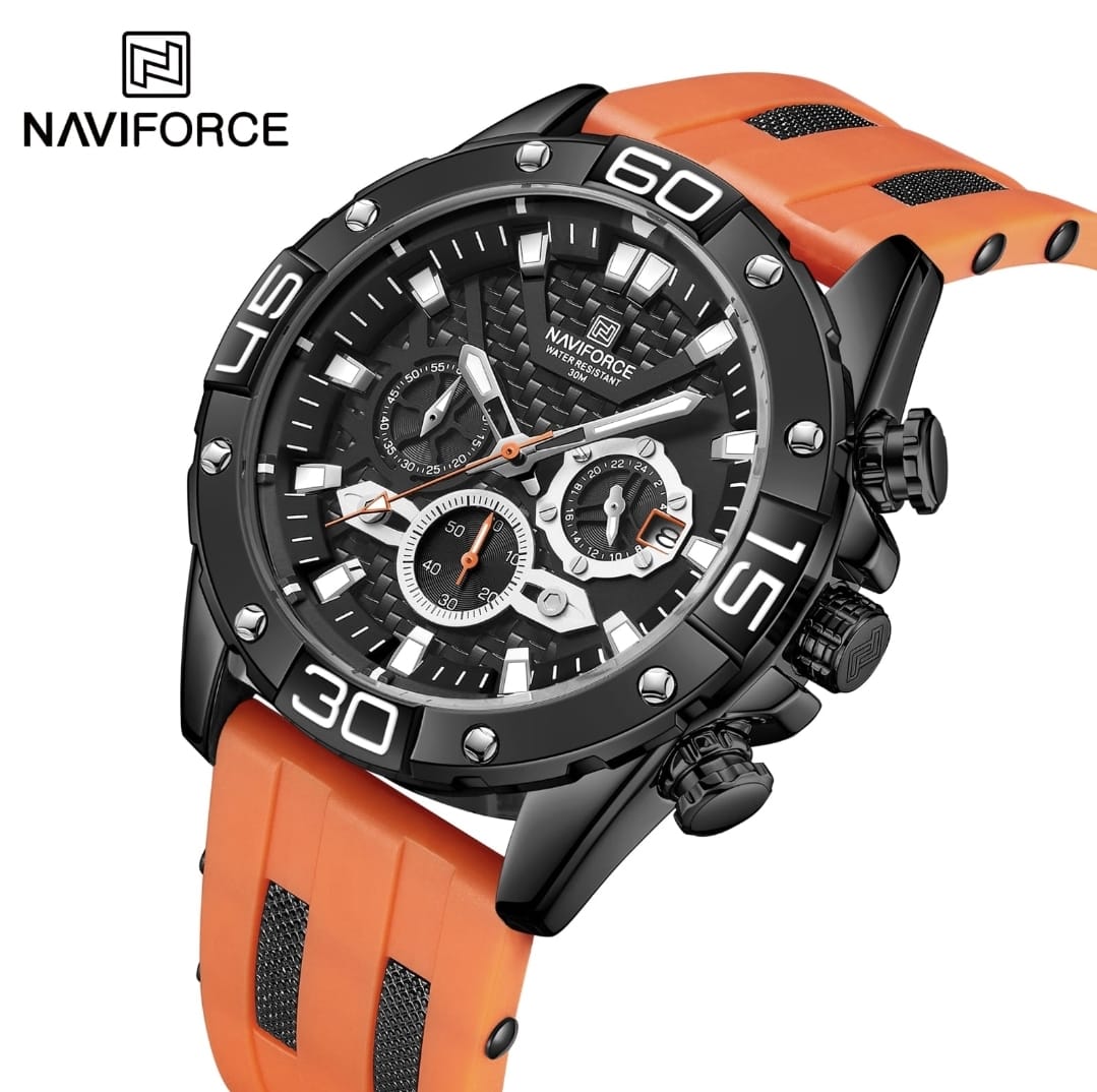 RELOJ NAVIFORCE 8019T NARANJA PARA CABALLERO - 1
