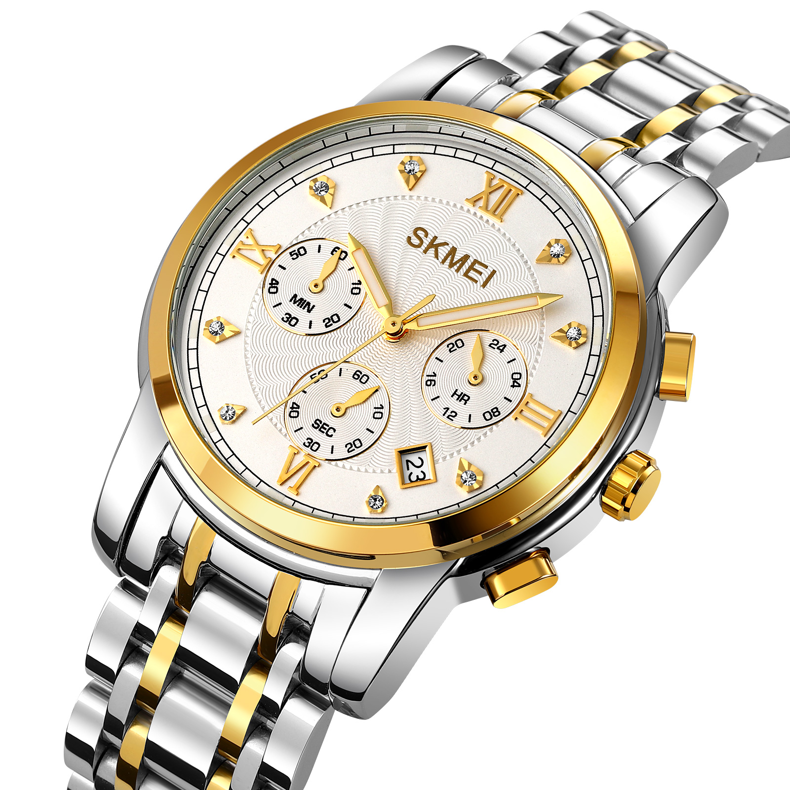 RELOJ SKMEI 1904T PLATEADO CRONÓMETRO PARA CABALLERO - 1