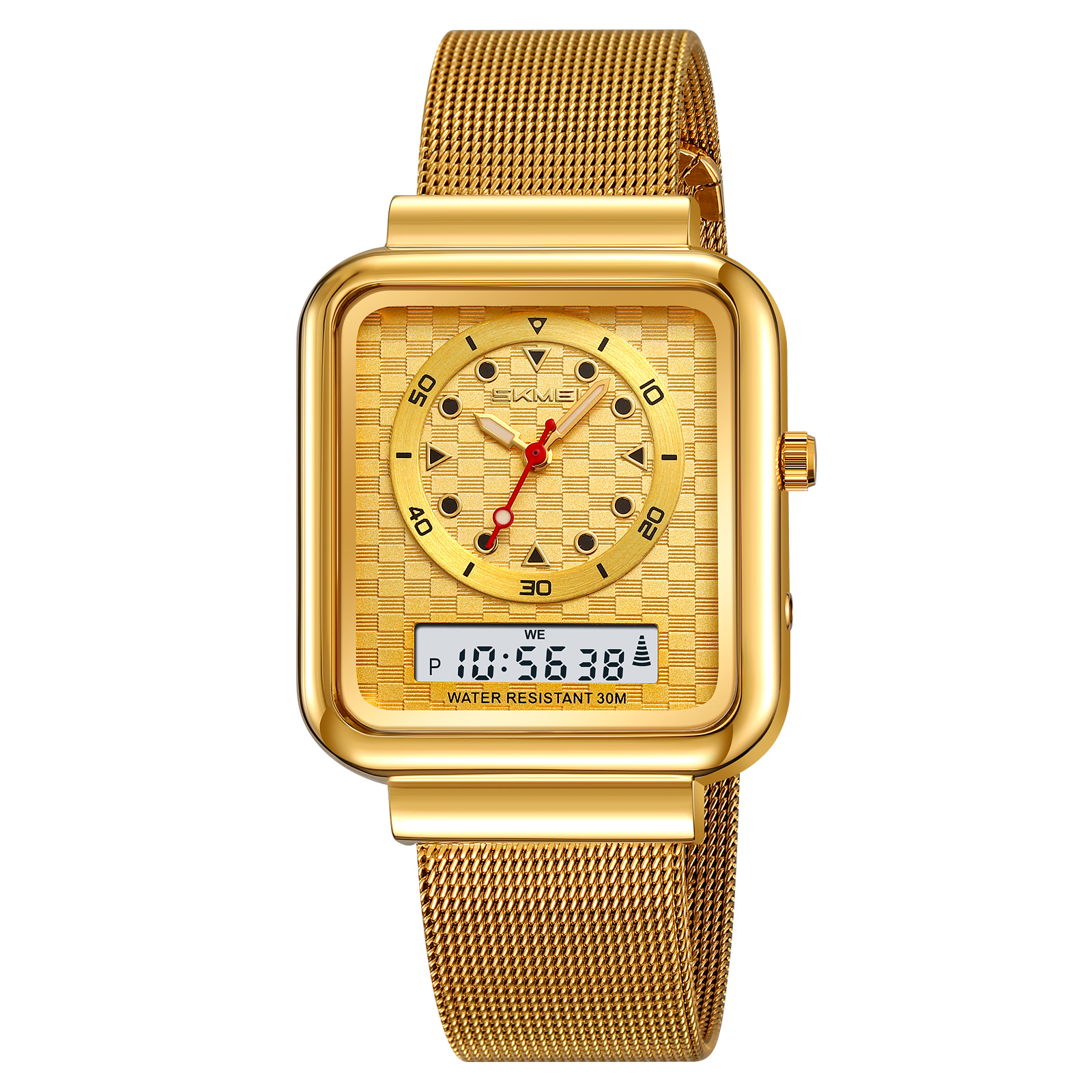 RELOJ SKMEI 2466 PLATEADO DIGITAL ANALOGO UNISEX - 2