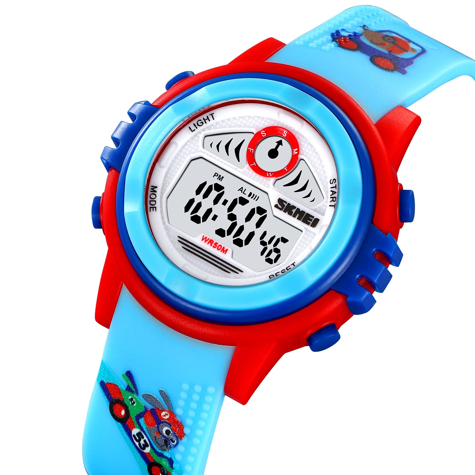 RELOJ SKMEI 2266 CON DISEÑOS PARA NIÑOS CON LUCES - 1