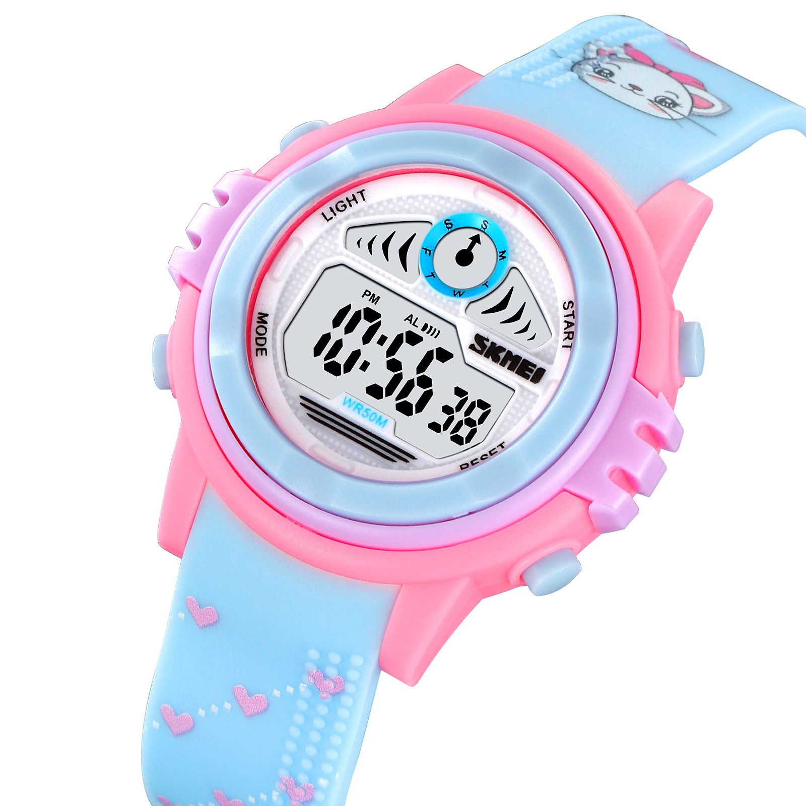 RELOJ SKMEI 2266 CON DISEÑOS PARA NIÑOS CON LUCES - 2