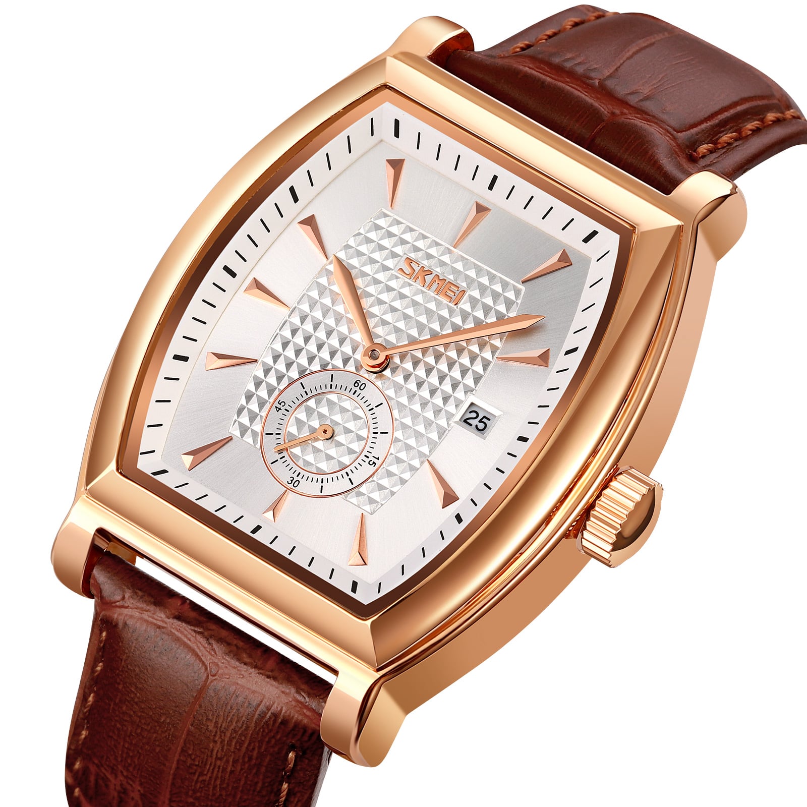 RELOJ SKMEI 9306 CORREA CUERO ANALÓGO PARA CABALLERO - 1