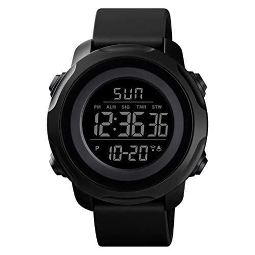 RELOJ SKMEI 1682 MIDE TU TEMPERATURA CORPORAL Y AMBIENTE NEGRO - 1