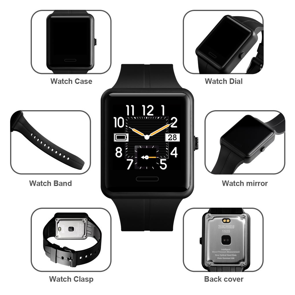 RELOJ SKMEI 1525 RITMO CARDÍACO PRESIÓN ARTERIAL - 3