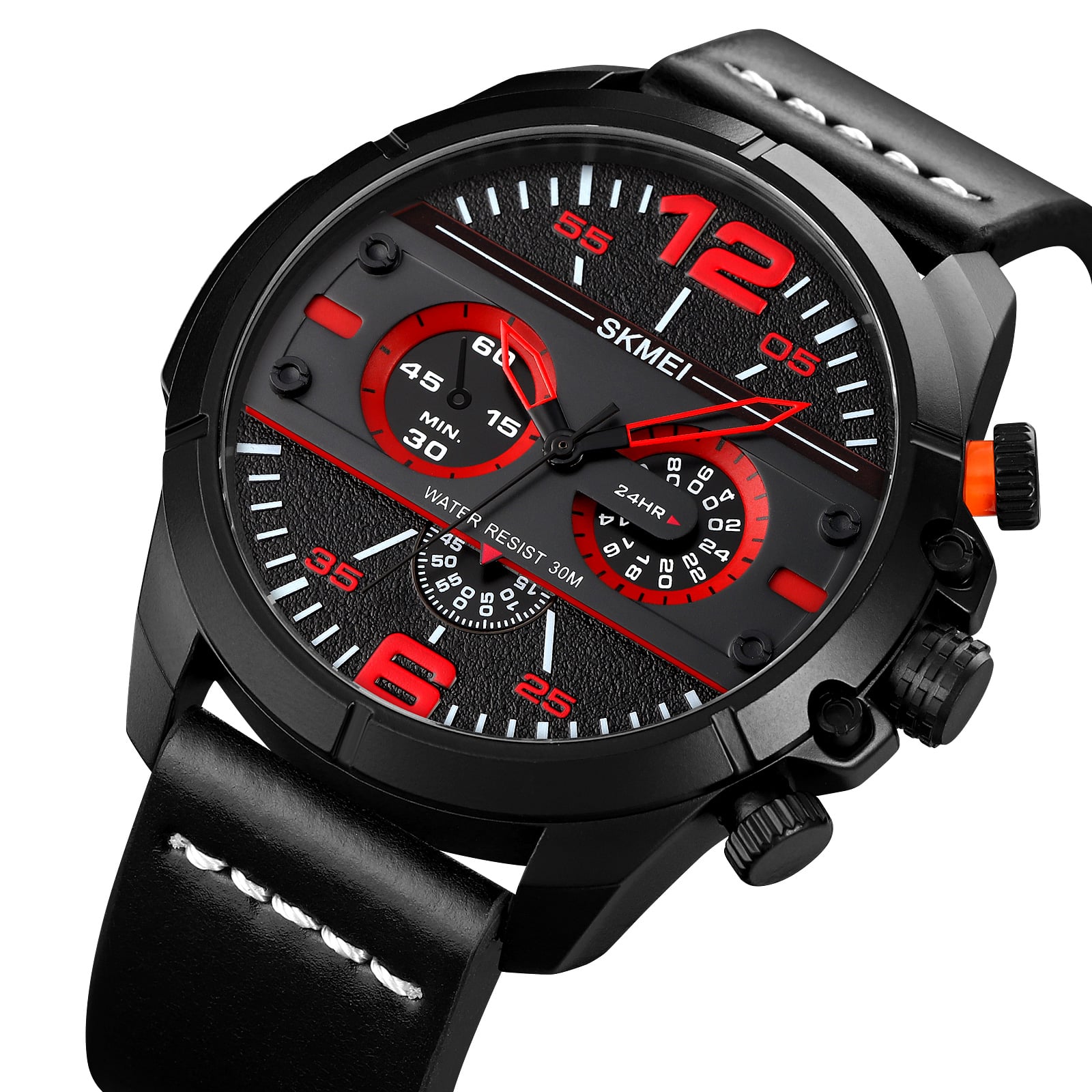 RELOJ SKMEI 1846 NEGRO CORREA CUERO - 1
