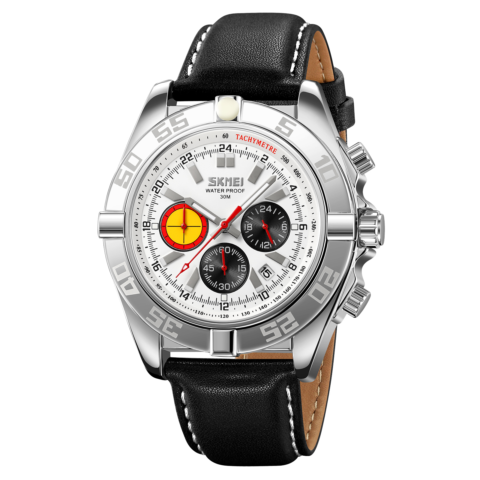 RELOJ SKMEI 9322 CORREA DE CUERO CRONÓMETRO CABALLERO - 2