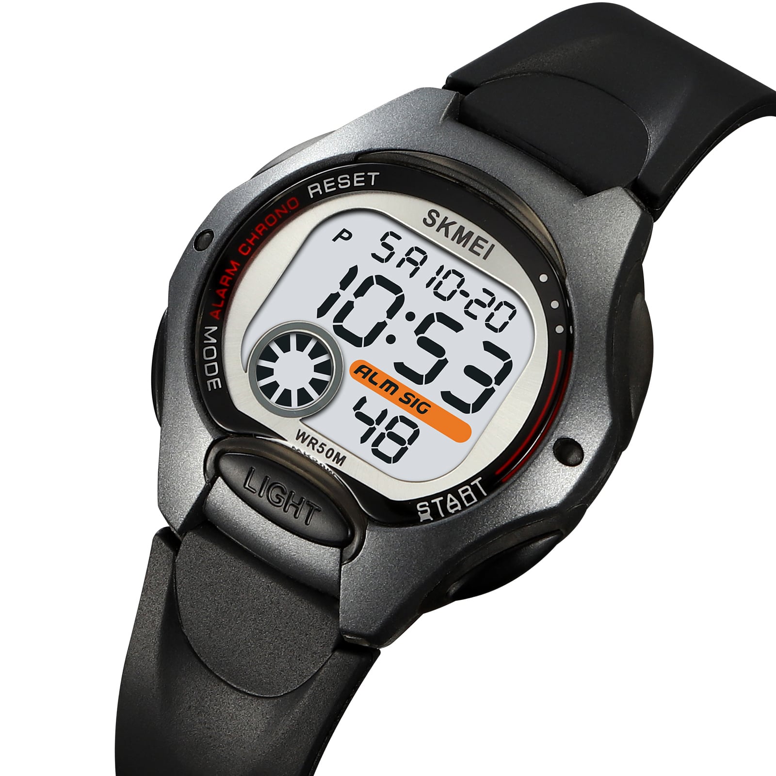RELOJ SKMEI 2129 NEGRO CORREA SILICONA PARA NIÑOS - 1