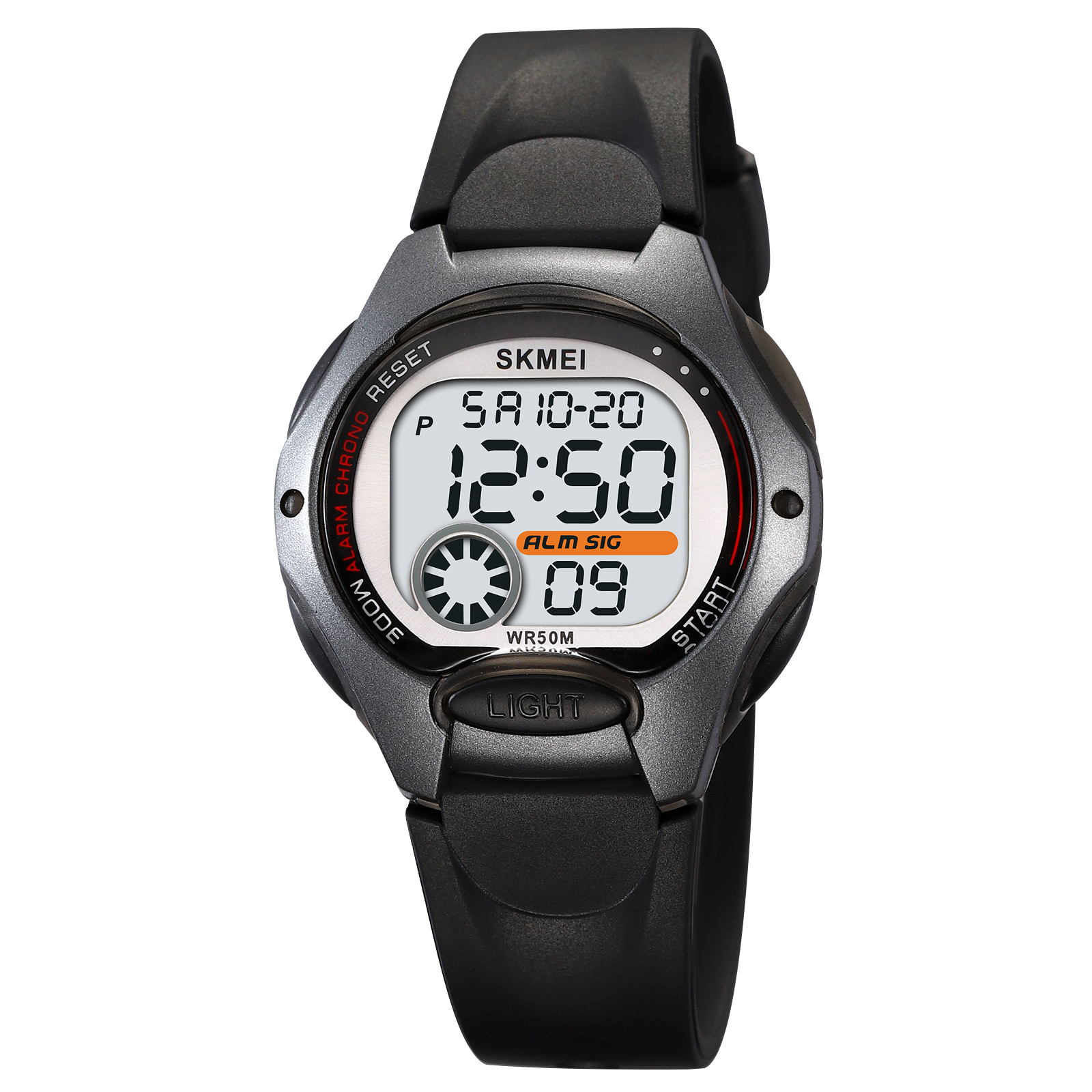 RELOJ SKMEI 2129 NEGRO CORREA SILICONA PARA NIÑOS - 2