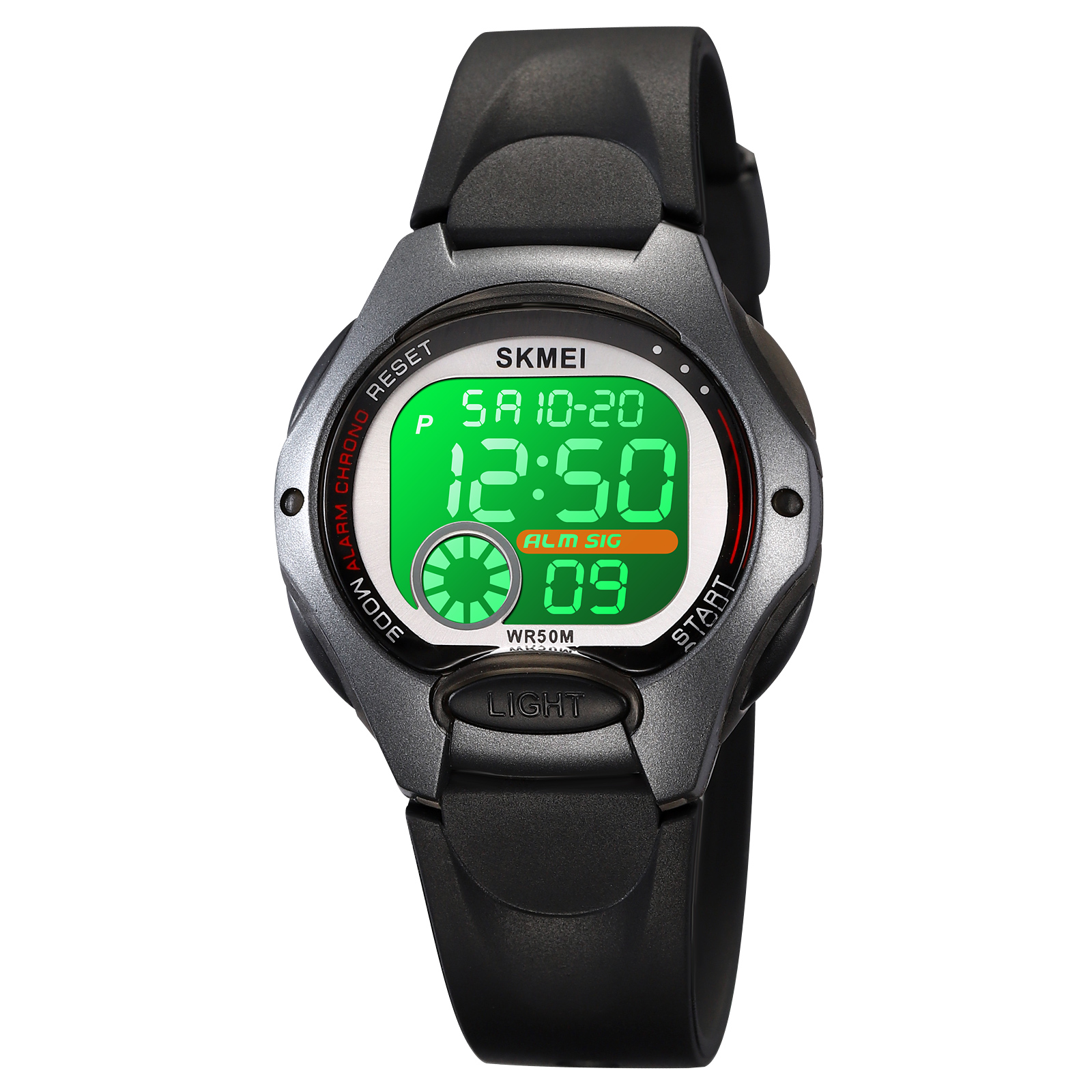 RELOJ SKMEI 2129 NEGRO CORREA SILICONA PARA NIÑOS - 4