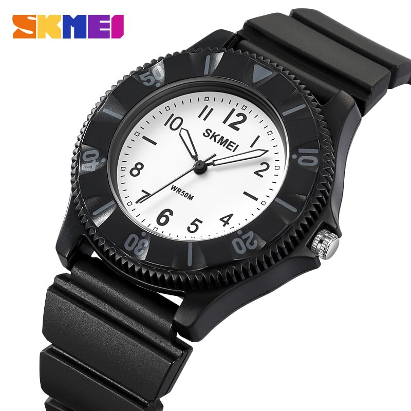 RELOJ SKMEI 2151 NEGRO CORREA SILICONA PARA MUJER - 1
