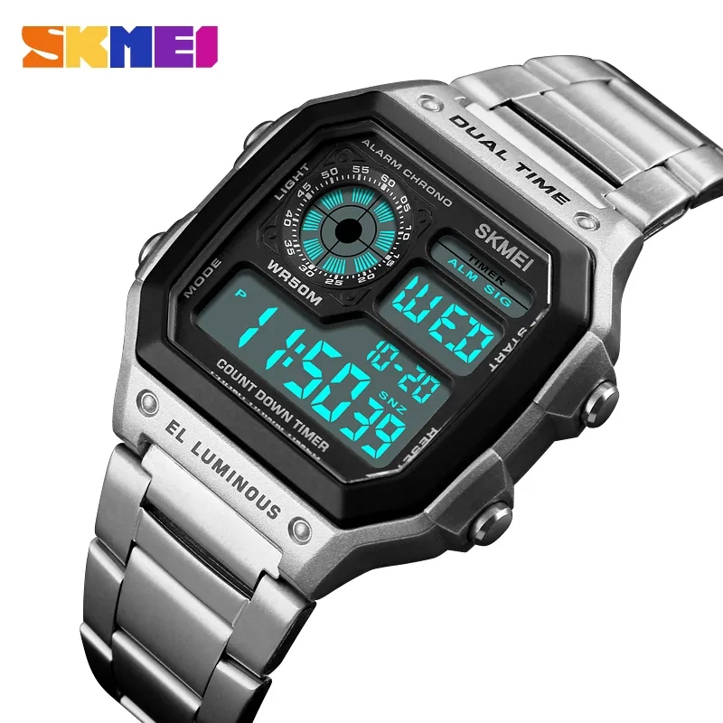 RELOJ SKMEI 1335 PLATEADO - 1