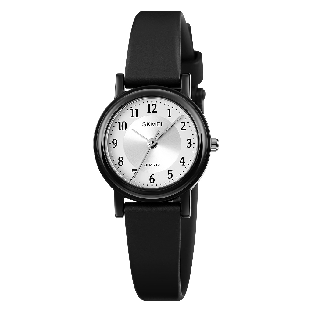 RELOJ SKMEI 1659 NEGRO NÚMEROS CORREA SILICONA PARA MUJER - 1