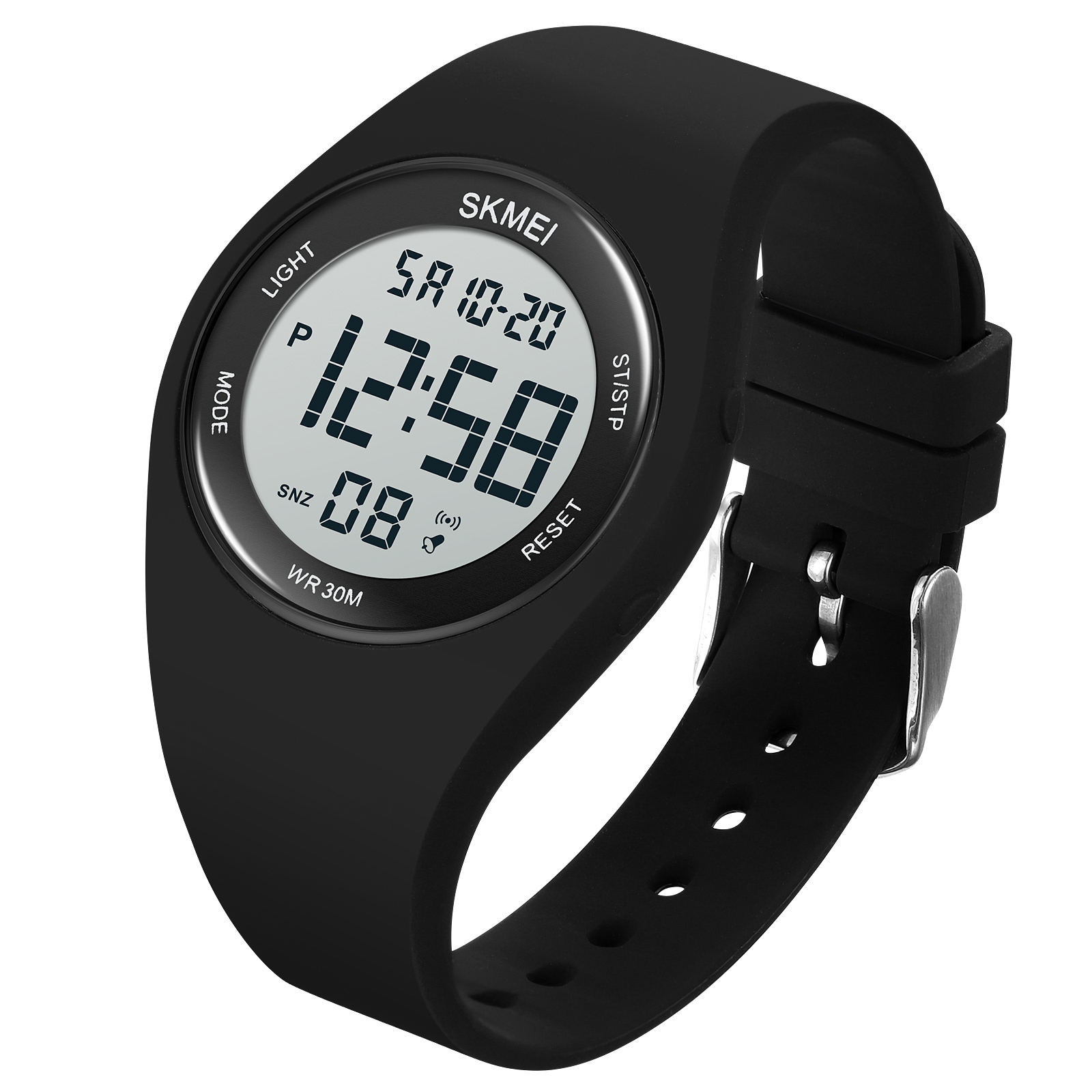 RELOJ SKMEI 1865  BLANCO CON DISEÑO  PARA NIÑOS CORREA SILICONA - 1