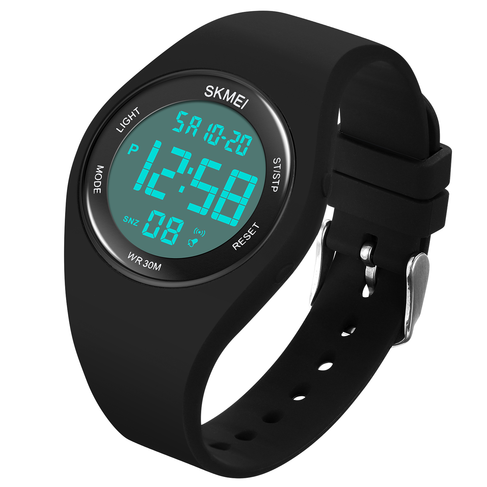 RELOJ SKMEI 1865  BLANCO CON DISEÑO  PARA NIÑOS CORREA SILICONA - 3