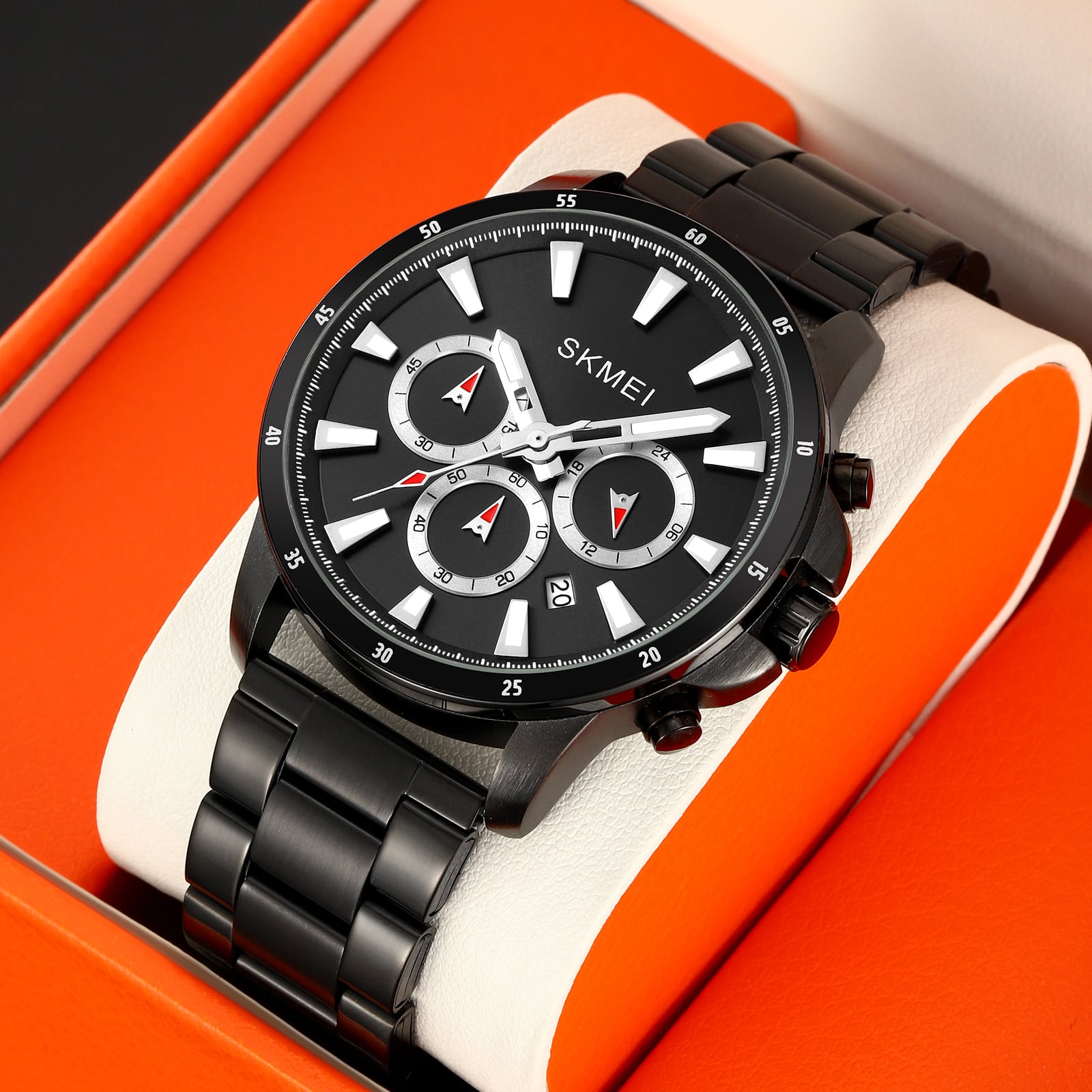 RELOJ SKMEI 2295 CRONÓMETRO ANALÓGO CORREA ACERO - 3