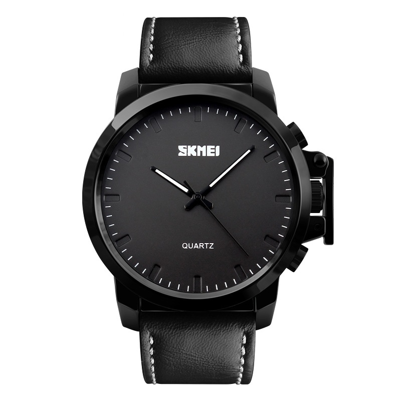 RELOJ SKMEI 1208 NEGRO CORREA CUERO - 1