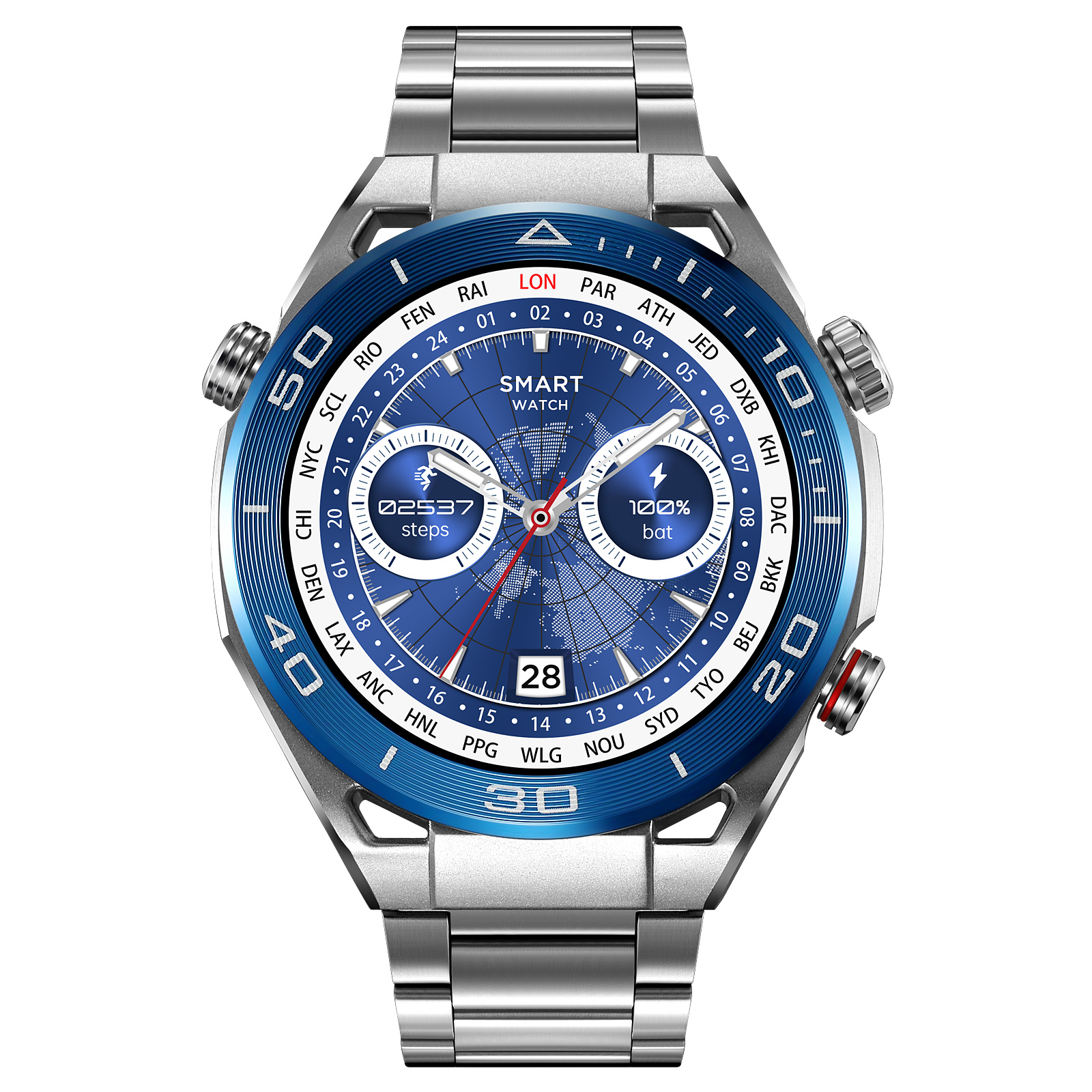 RELOJ SKMEI S236 CORREA INTERCAMBIABLE ACERO Y CUERO - 6
