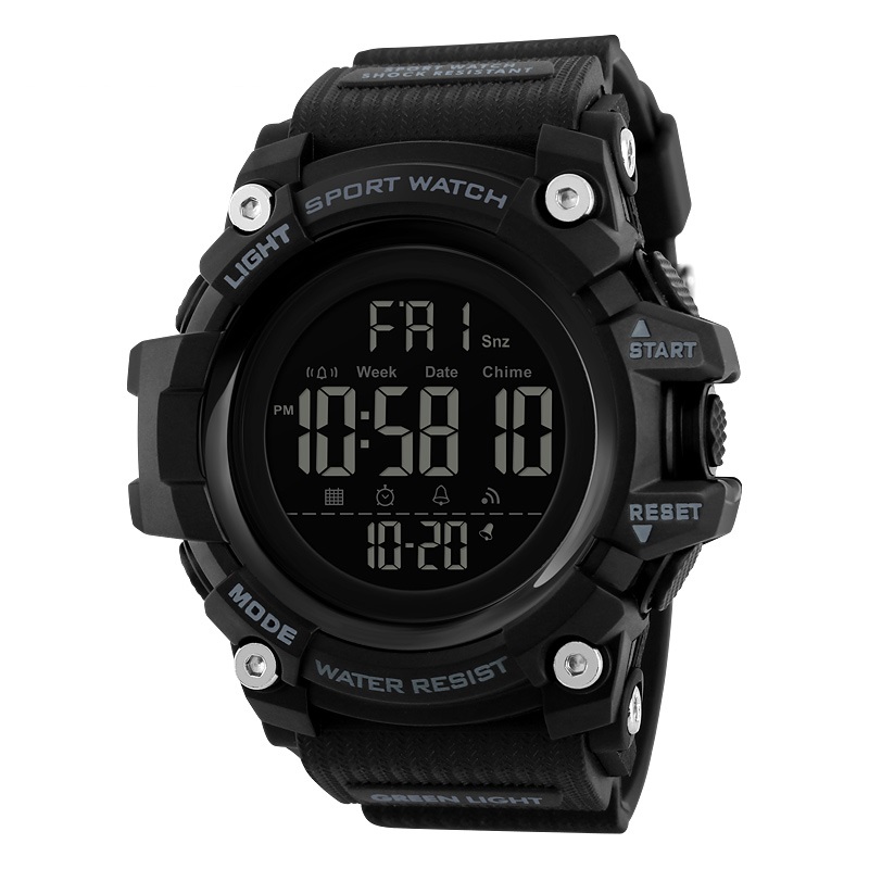 RELOJ SKMEI 1384 NEGRO CORREA SILICONA - 1