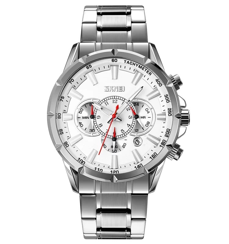 RELOJ SKMEI 9241 PLATEADO CRONÓMETRO - 1