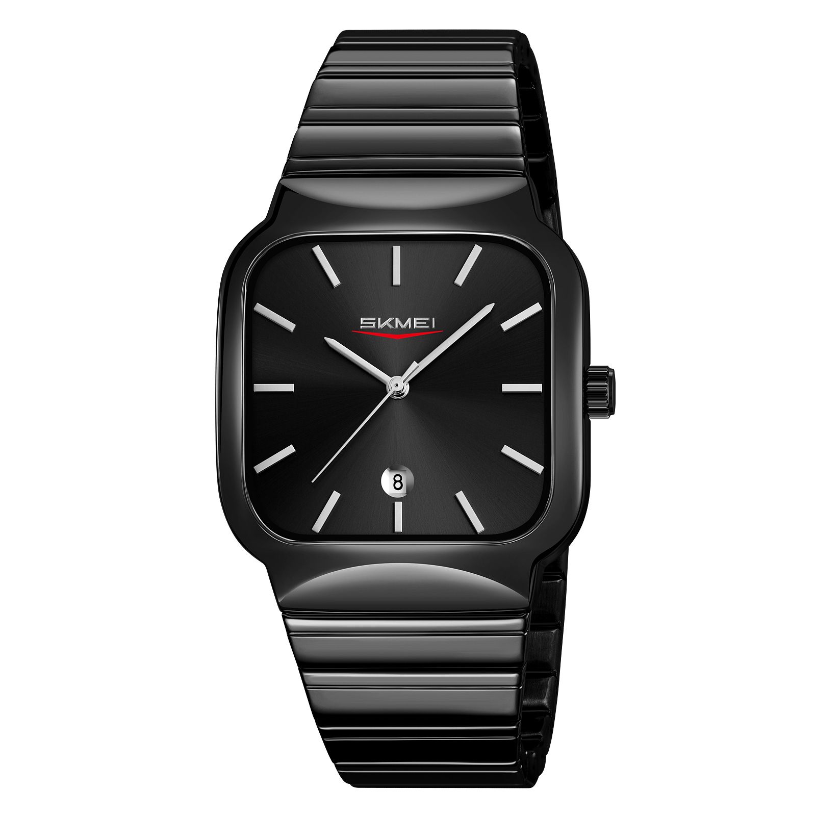 RELOJ SKMEI 9361 NEGRO ANALÓGO CORREA ACERO PARA CABALLERO - 2