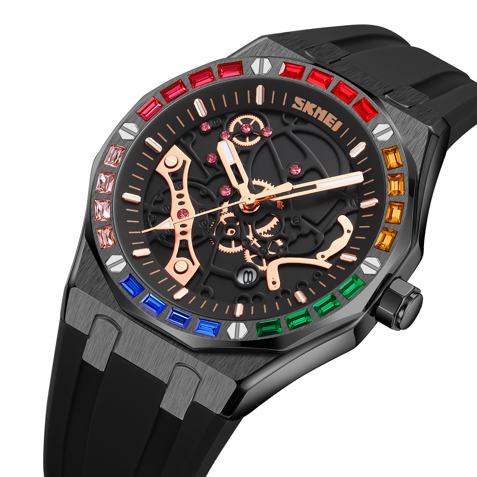 RELOJ SKMEI 9365 NEGRO ANALÓGO - 1