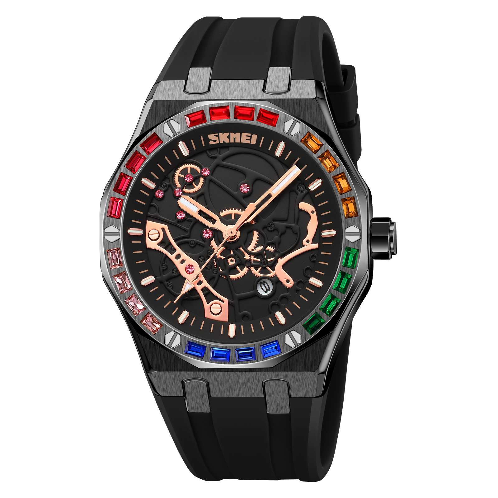 RELOJ SKMEI 9365 NEGRO ANALÓGO - 3