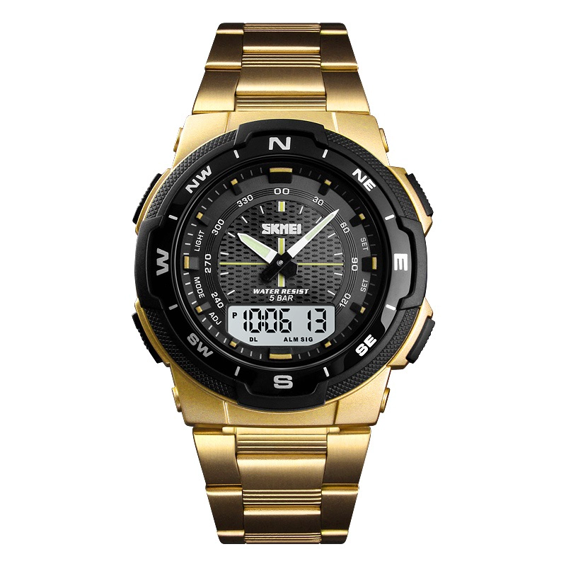 RELOJ SKMEI 1370 DORADO - 1