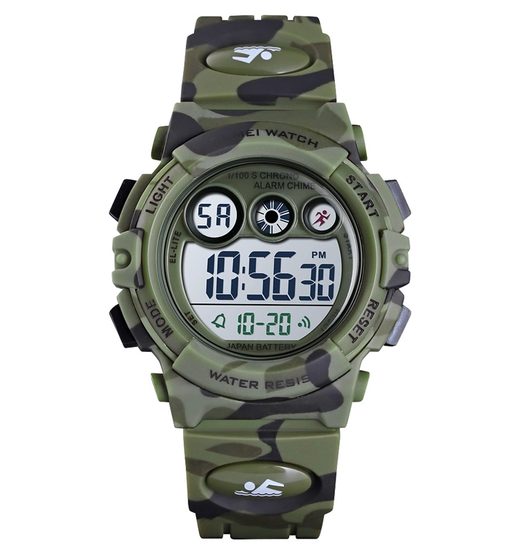 RELOJ SKMEI 1547 CAMUFLADO CON LUCES PARA NIÑOS - 2