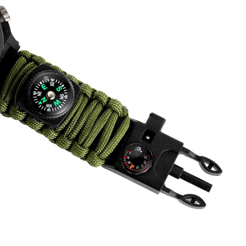 RELOJ SKMEI 2202 VERDE MILITAR ANALOGO DIGITAL CORREA TEJIDA NYLON - 3