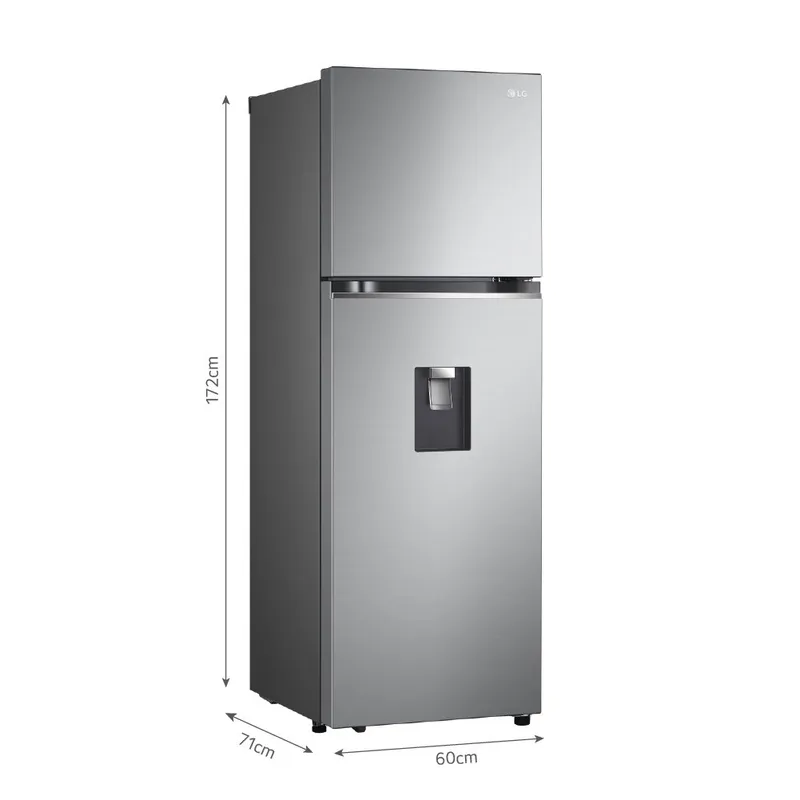REFRIGERADORA GT33WPP 334L DOOR COOLING TOP MOUNT PLATEADA LG - 2