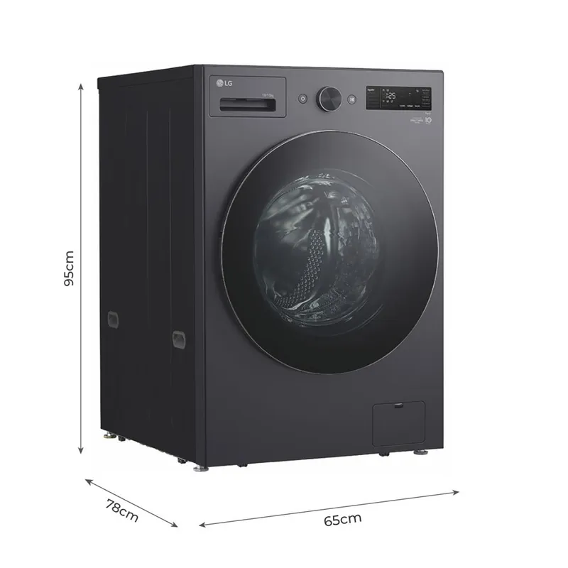 LAVASECA WD18EGNTSPG 18KG/10KG AI DD CARGA FRONTAL GRAFITO LG - 2