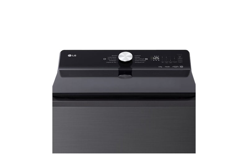 LAVADORA LG DE 22KG CON AI DD™ (INTELIGENCIA ARTIFICIAL) TURBOWASH™ CON LAVADO A VAPOR, COLOR PLATINUM BLACK - 3