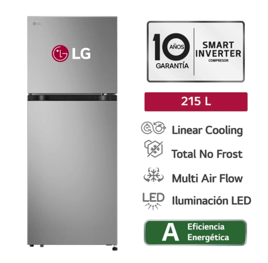 REFRIGERADORA LG TOP FREEZER 215L LINEARCOOLING VT22BPY - 1