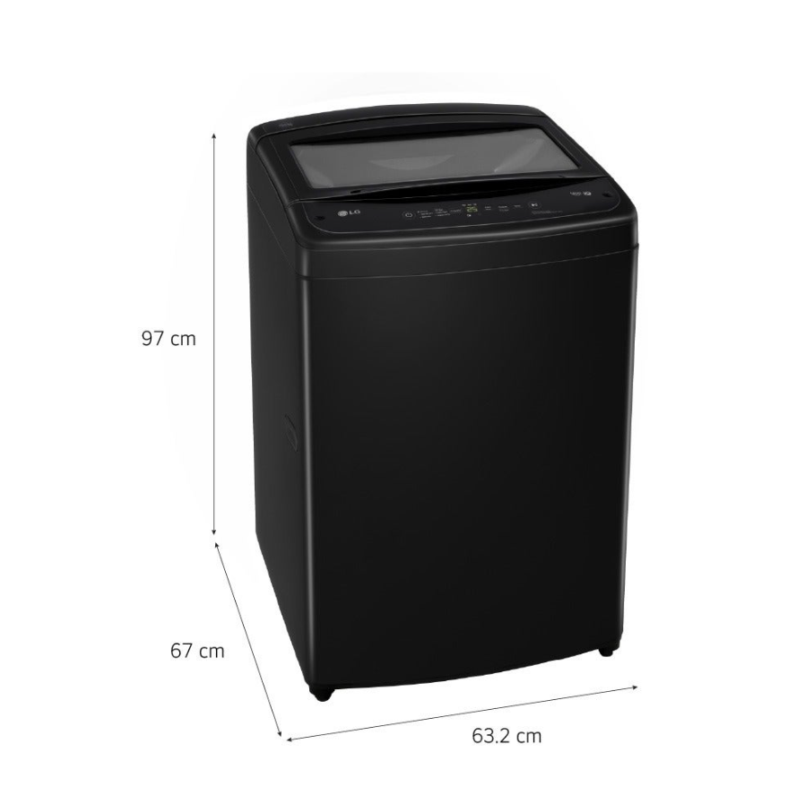 LAVADORA LG 19KG, CARGA SUPERIOR CON TURBODRUM™, ONYX NEGRO - 2