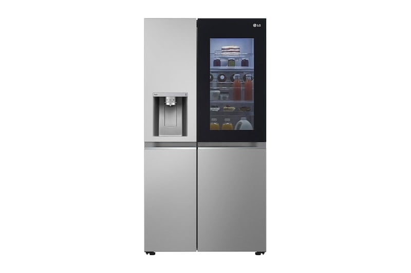 REFRIGERADORA LG SIDE BY SIDE 617L INSTAVIEW GS66SGP PLATEADO - 1