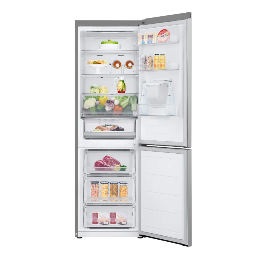 REFRIGERADORA LG BOTTOM FREEZER 339L DOOR COOLING GB37SPY PL COLOR PLATEADO - 3