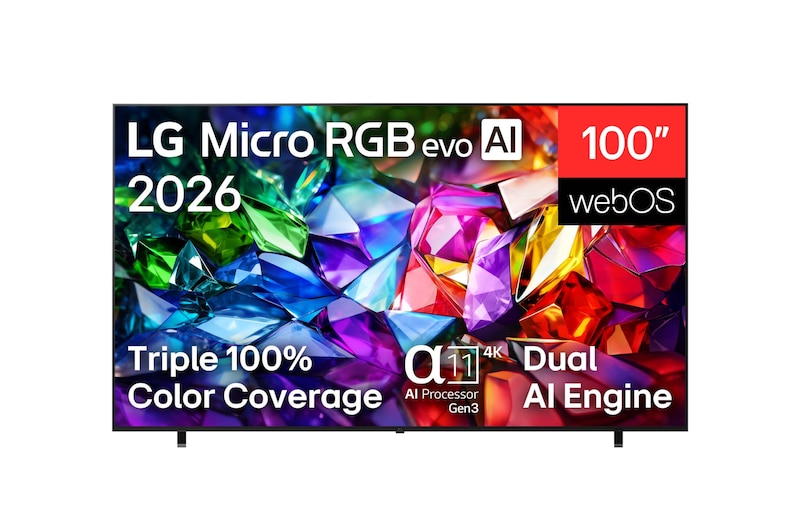 SMART TV 100  LG MICRO RGB EVO AI MRGB96 4K 2026 - 1