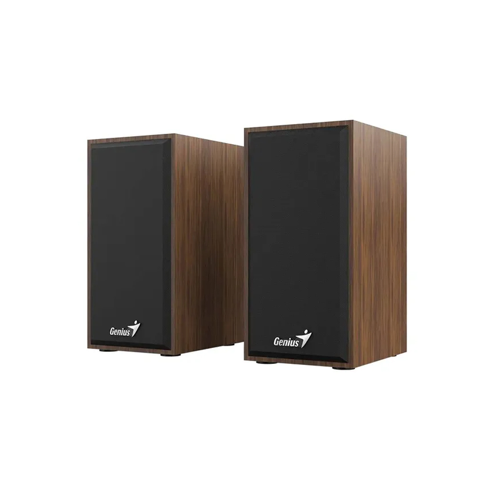 PARLANTE GENIUS SP-HF180 DE 6W CON USB Y DISEÑO DE MADERA - SONIDO ENVOLVENTE Y ELEGANTE - 1