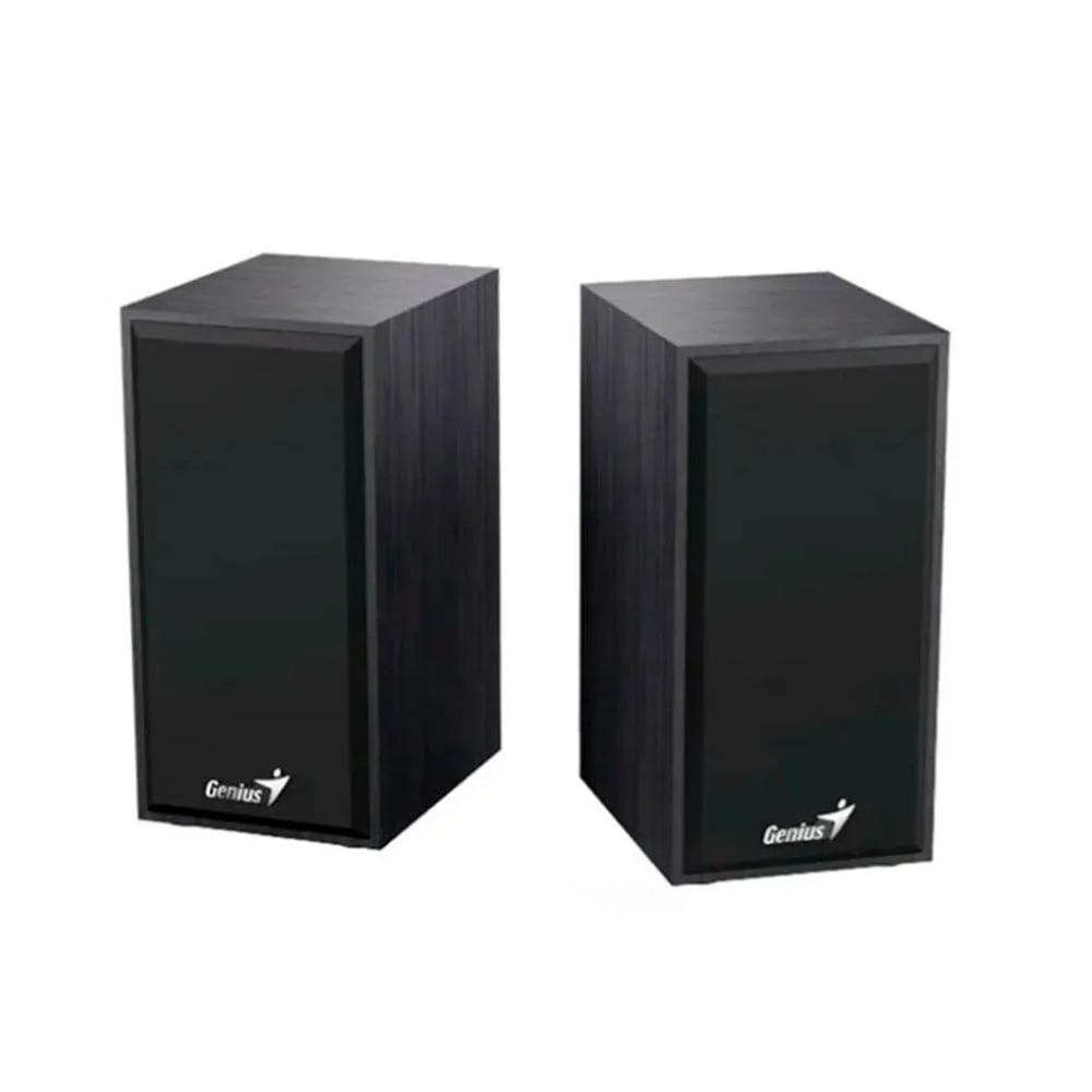 PARLANTE GENIUS SP-HF180 2.0 USB NEGRO 6W: SONIDO POTENTE Y ELEGANTE PARA TU HOGAR O OFICINA. - 1