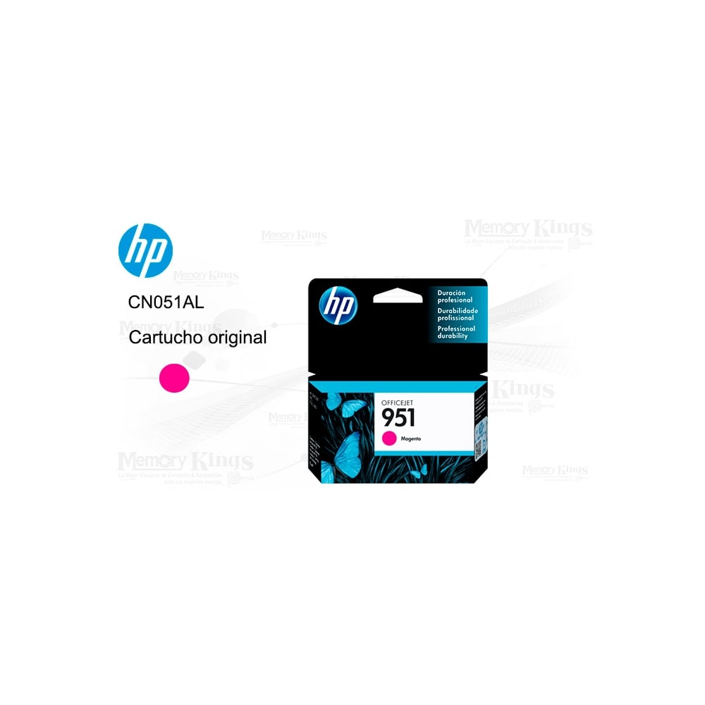 CARTUCHO DE TINTA HP 951 MAGENTA ORIGINAL 8 ML PARA IMPRESORAS, CALIDAD DE IMPRESIÓN EXCEPCIONAL - 1