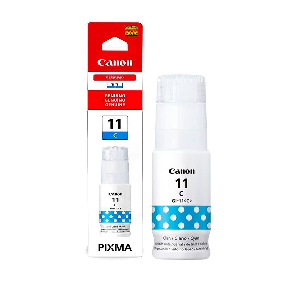 BOTELLA DE TINTA CANON GI-11 70ML COLOR CYAN - 1