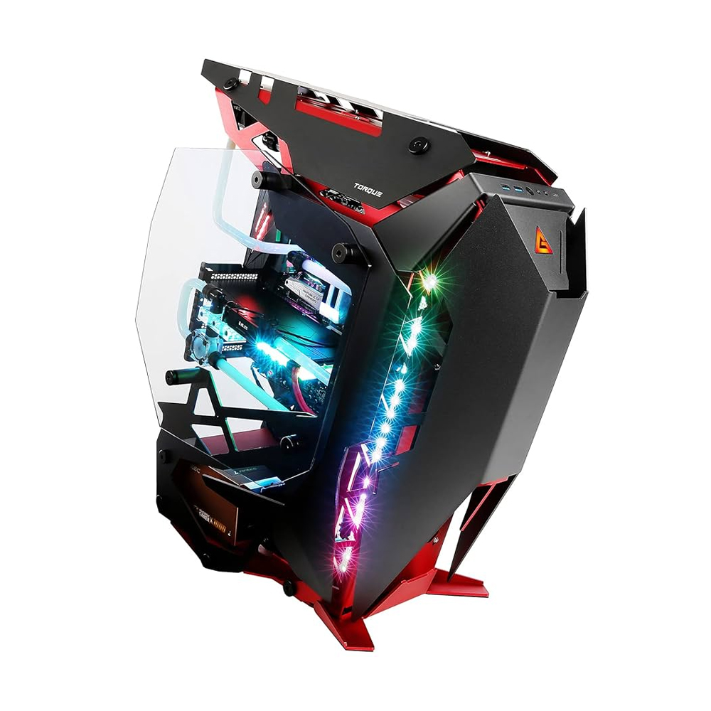 CAJA MID TOWER ANTEC TORQUE ROJA - DISEÑO MODERNO, EXCELENTE