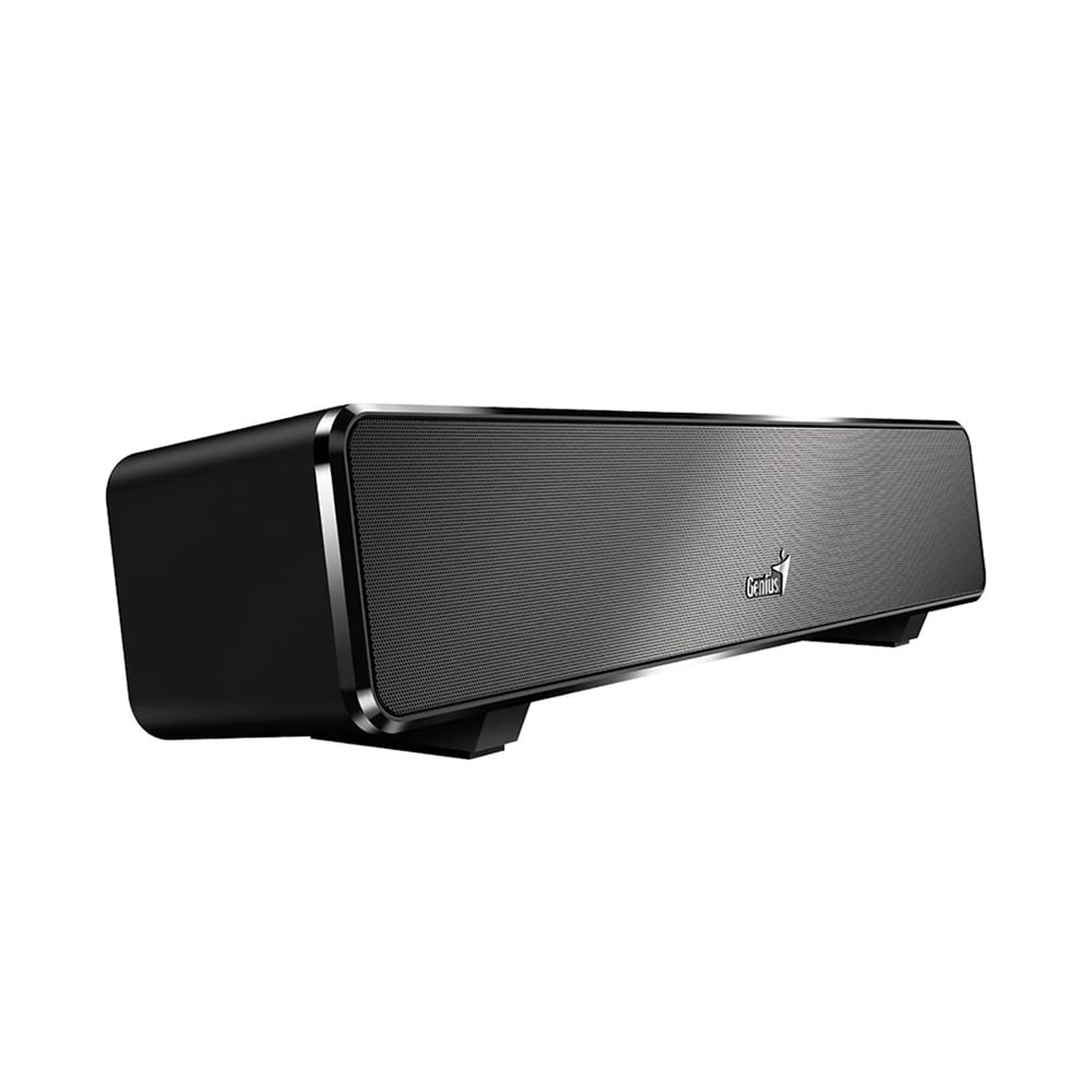 PARLANTE GENIUS SOUND BAR 100 MINI 6W - CONEXIÓN USB, POTENTE AUDIO EN COLOR NEGRO - 1