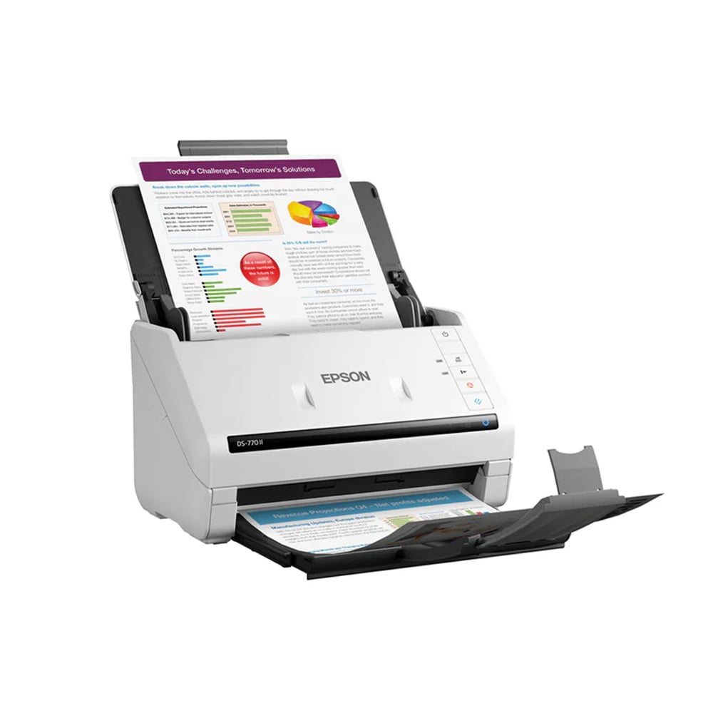 ESCÁNER EPSON DS-770 II USB 3.0, ALTA VELOCIDAD Y SENSOR ÓPTICO COLOR PARA DOCUMENTOS - 1
