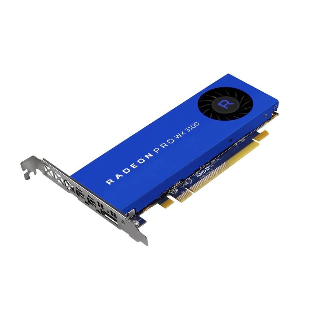 TARJETA GRÁFICA AMD RADEON PRO WX3100 4GB GDDR5 - RENDIMIENTO PROFESIONAL PARA DISEÑO Y GAMING - 1