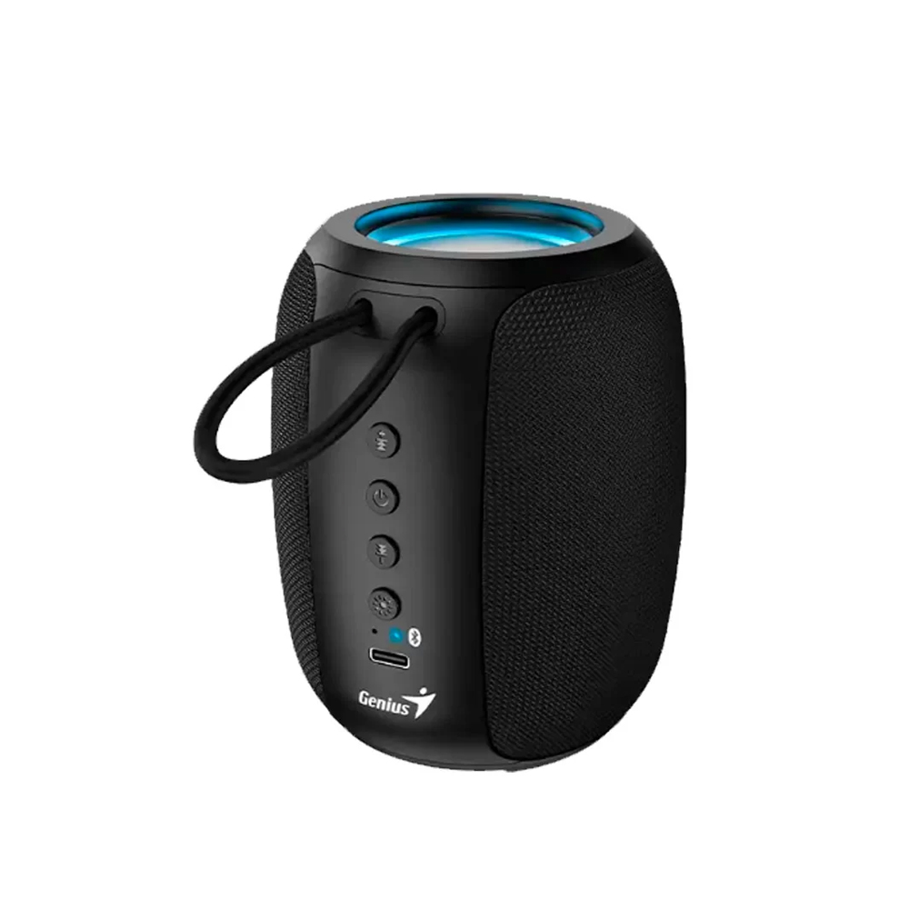 PARLANTE GENIUS SP-915BT BLUETOOTH 5W CON LUCES RGB - AUDIO POTENTE Y DISEÑO MODERNO EN NEGRO - 1